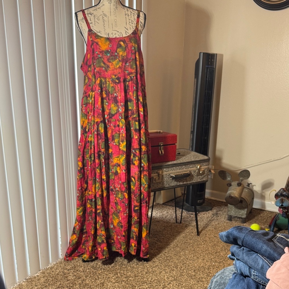 Bohemian Floral Maxi Dress